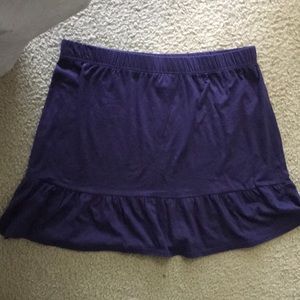 Navy cotton drop waist skirt never warn Size large
